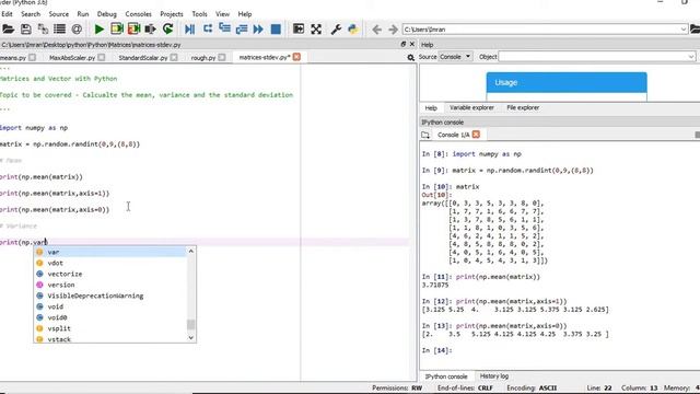 How to find the Standard Deviation, Variance and Mean - P8 смотреть онлайн