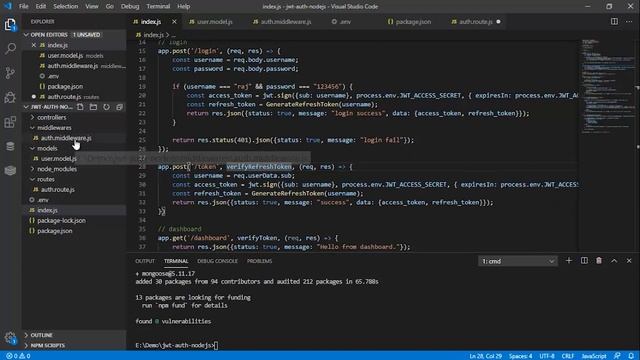 NodeJS JWT Authentication | Refresh Token | MongoDB | Redis смотреть онлайн