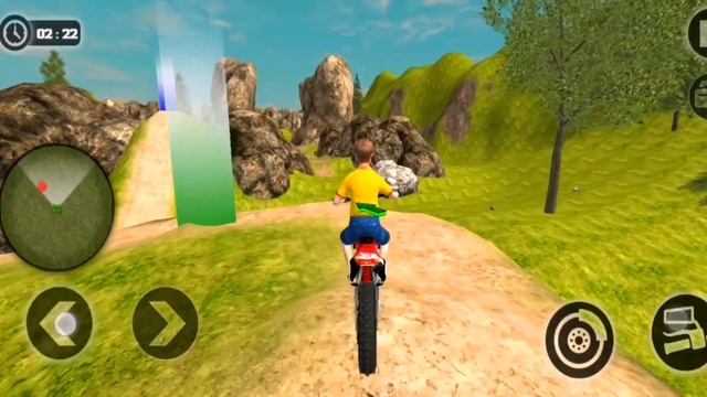 Downhill Off-road Motorcycle Simulator - #25 New Game Best Fanny Driving Video - Android Gameplay смотреть онлайн