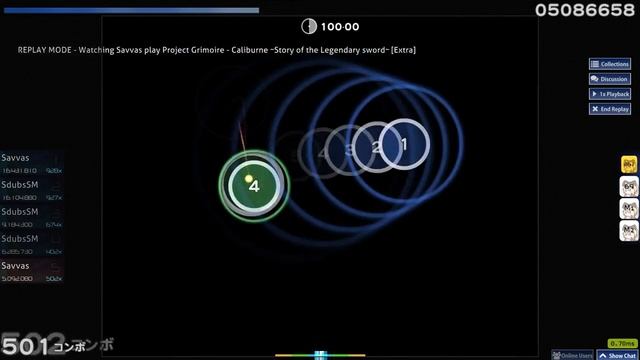 osu! Project Grimoire - Caliburn ~Story of the Legendary Sword~ [extra] FC смотреть онлайн