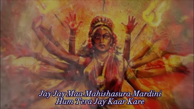 Ayi Giri Nandini Stotram In Hindi Adaptation With Lyrics #durgamata #aigirinandini #sanatandharma