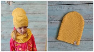 Детская шапка спицами