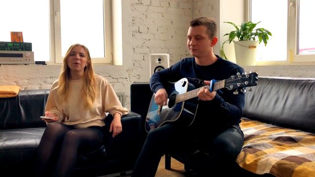 В платье красивого цвета - Мот (Barbara и Danila acoustic cover) смотреть онлайн
