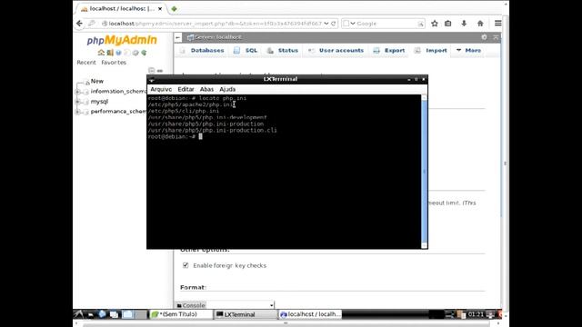 Aumentar o Tamanho de Importação do PHPMyAdmin no Debian смотреть онлайн