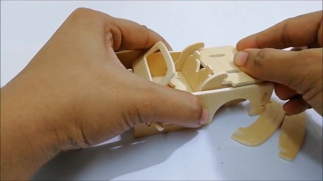 3D Wood Craft Construction Kit DIY, How to make a wooden car смотреть онлайн