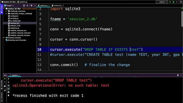 2.5: Table Changing SQL Queries from Python смотреть онлайн
