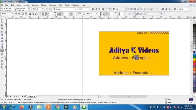 Corel Draw X3 Designing Software Classes Chapter 2 // ADITYA K Videos смотреть онлайн