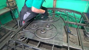 Шикарный кованый узор для калитки своими руками /// Холодная ковка