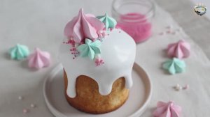 Глазурь для кулича на желатине / НЕ КРОШИТСЯ / БЕЗ ЯИЦ / Пасха 2022