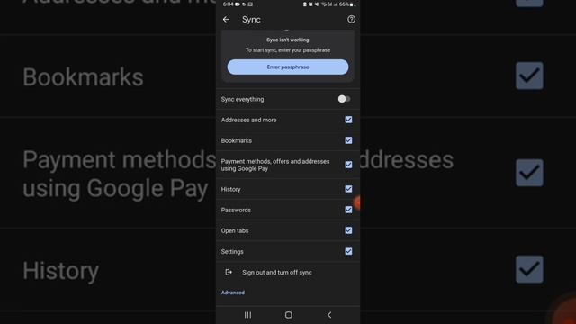 How to disable Chrome sync passphrases// chrome sync passphrase kaise htaye. смотреть онлайн