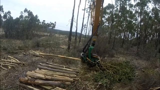 Cabeça Processadora LAKO 52 montada em escavadora Hyundai LC 210 смотреть онлайн