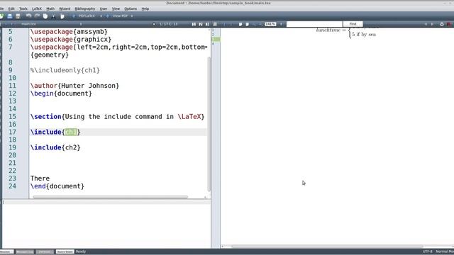 LaTeX Include Command смотреть онлайн