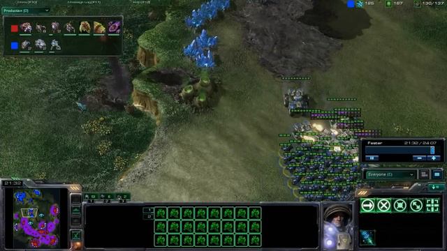StarCraft 2 #21 Diamond Zerg Vs Terran Marine & SCV rush pt 2/2 смотреть онлайн