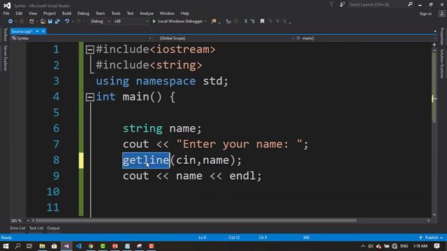 Learn C++ in Arabic #011 - Cin Vs getline() Vs cin.get() смотреть онлайн