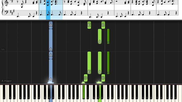 Here comes the sun - the Beatles ~ piano tutorial смотреть онлайн
