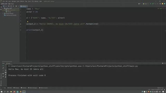 String-Formatierung in Python смотреть онлайн