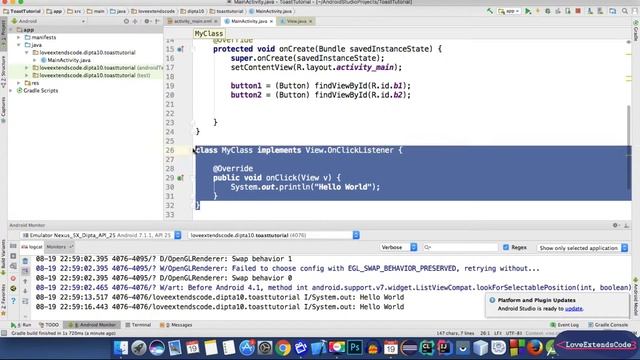 Android Development 9 : Single Listener Method for multiple Buttons (Bangla | বাংলা) смотреть онлайн
