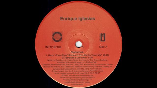 Enrique Iglesias - Bailamos (Harry 'Choo Choo' Romero & Erick Morillo Vocal Mix) смотреть онлайн