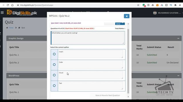 WordPress Quiz 2 Batch 8 Solution | Digiskills | GTECH TV смотреть онлайн