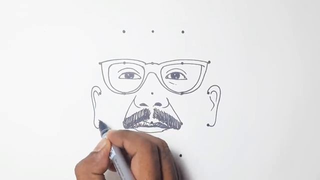 How To Draw Bangabandhu Sheikh Mujibur Rahman With 21 Dots Easy. смотреть онлайн
