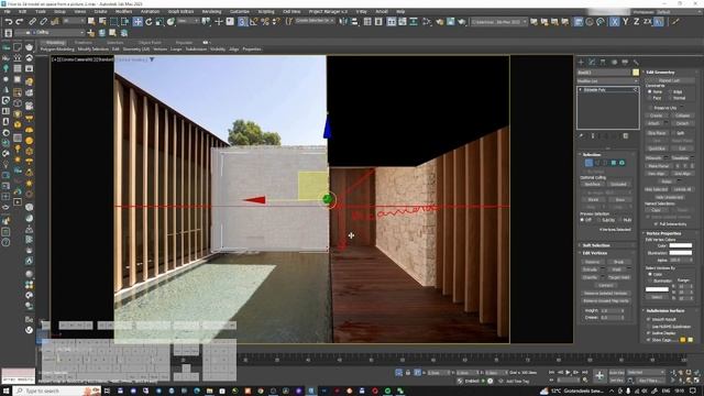 How to 3d model a space from a picture | part 1 смотреть онлайн
