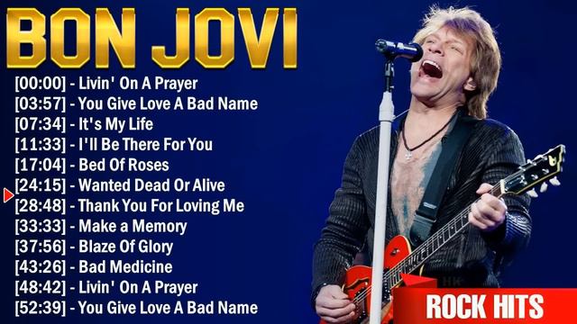 Bon Jovi The Best Rock Album Ever ~ Greatest Hits Rock Rock Songs Playlist Of All Time смотреть онлайн