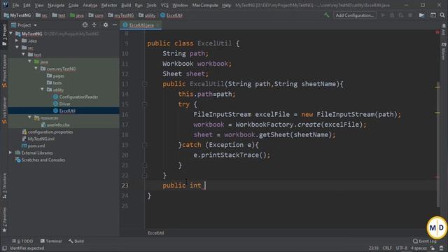 TestNG-DDT framework-Read Excel file смотреть онлайн