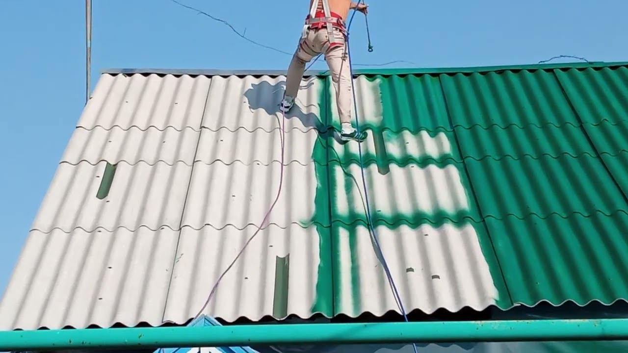 Резиновое покрытие для шифера. Как отремонтировать шифер надолго!? Шиферная краска АДГЕZИКА смотреть онлайн