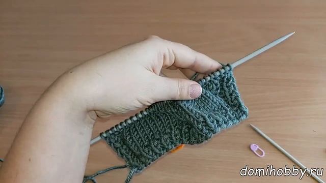 Как вязать спицами широкие косы