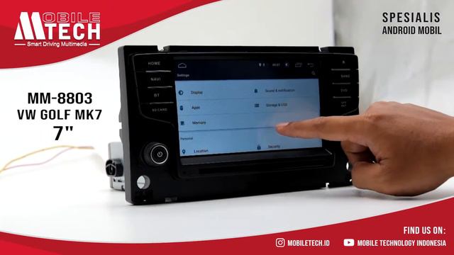HEADUNIT MM 8803 VW GOLF MK7 - 7 inch by MobileTech смотреть онлайн