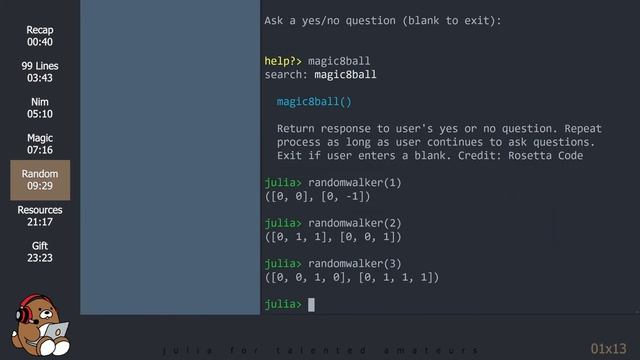 [01x13] Fun Julia Projects | Tutorial 13 of 13 | Julia for Beginners смотреть онлайн