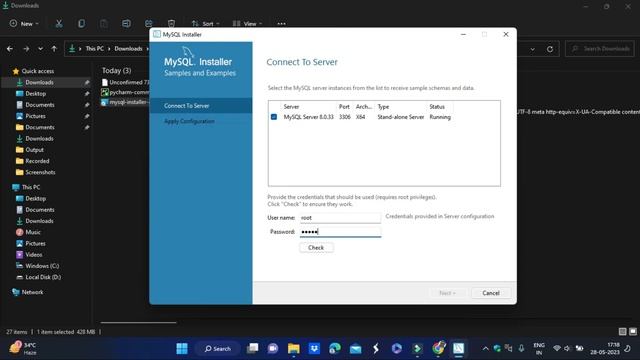 How to Install MySQL 8.0.33 Server & Workbench on Windows 11 [2023] | Install MySQL 8.0.33 in hindi смотреть онлайн