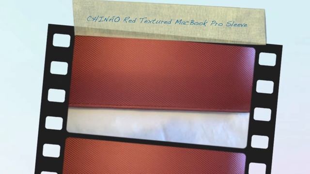 CHINAO Red Textured MacBook Air Sleeve