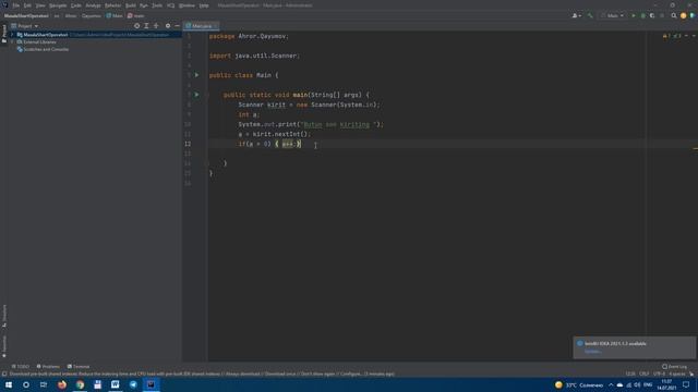 Java dasturlash tilidan boshlang'ich 12-dars смотреть онлайн