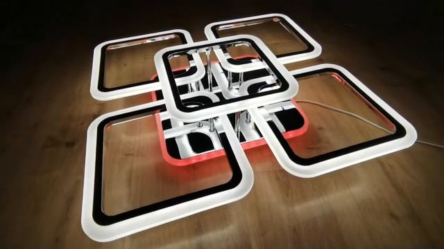 Демонстрация режимов работы светодиодной управляемой люстры Profit Light 8075/4+1 CHR смотреть онлайн