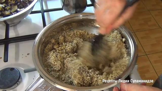 БАКЛАЖАНЫ с орехами - закуска грузинской кухни. смотреть онлайн