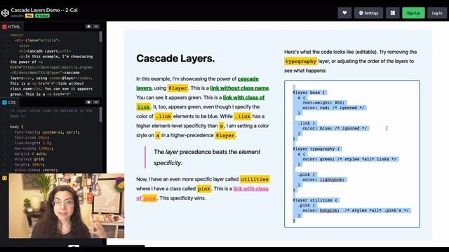 CSS Revert & Revert-Layer Keywords смотреть онлайн