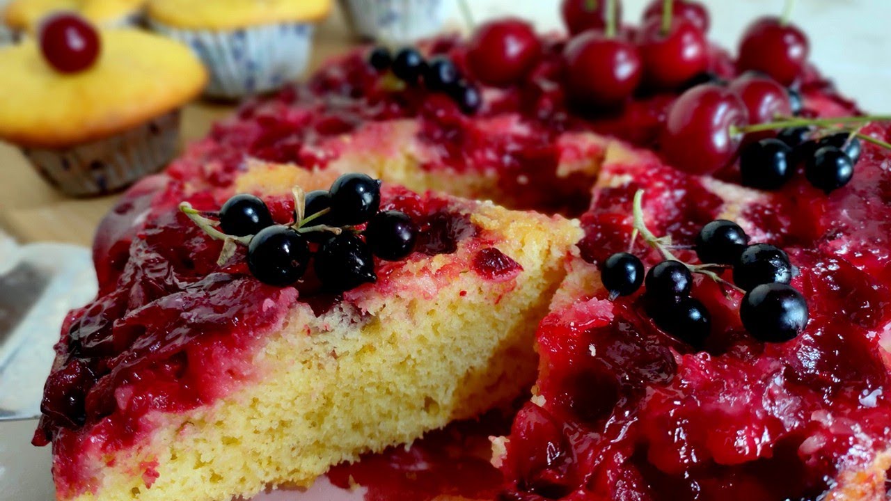 СУПЕР БЫСТРЫЙ КЕКС С ИЗЮМИНКОЙ🧁Вишневое Наслаждение🍒Ольгины Рецепты. смотреть онлайн