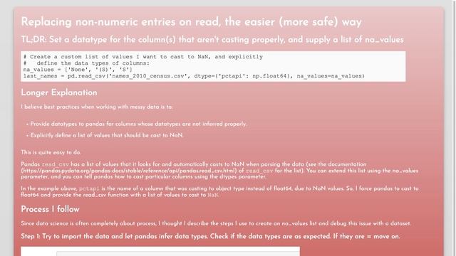 How to replace all non-numeric entries with NaN in a pandas dataframe? смотреть онлайн