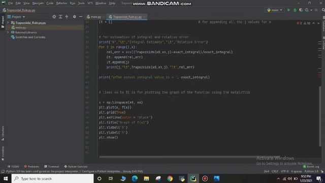 NUMERICAL METHOD: Trapezoid Rule Using Python смотреть онлайн