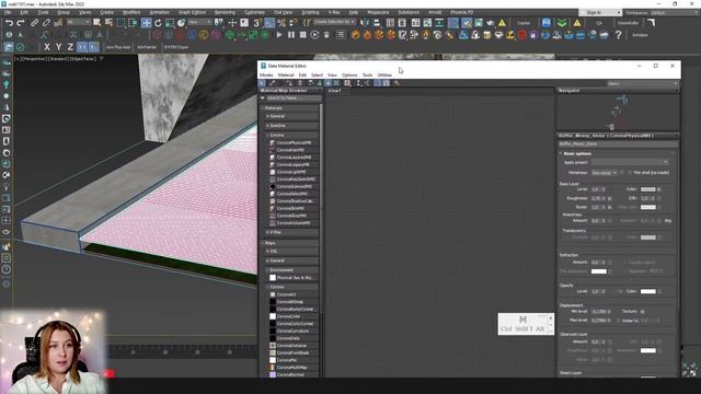 Интерьерная сцена в 3ds Max и Corona Renderer | Бассейн, растения в 3ds Max и Corona Renderer смотреть онлайн