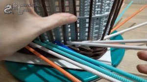 Красивая КОРЗИНА для фруктов/японское послойное/РОЗГА/поднимаем стойки/плетение из газетных трубоче