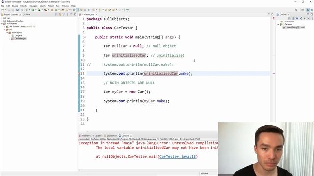 COMP1010 Video 16 - null Objects смотреть онлайн