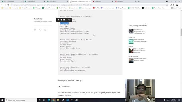 Animação CSS com Styled-Components React utilizando Props смотреть онлайн
