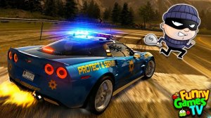 БЕШЕНЫЕ ГОНКИ на ПОЛИЦЕЙСКОЙ МАШИНЕ видео про машинки   Need for Speed Hot Pursuit