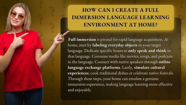 How Can I Create a Full Immersion Language Learning Environment at Home? смотреть онлайн