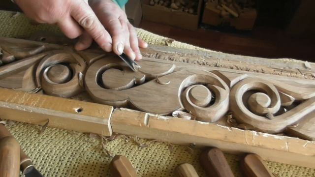 Резьба по дереву . Карниз "Русский Север" . Продолжение смотреть онлайн