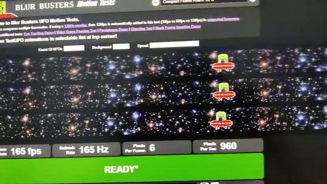 Dell S2721DGF 165Hz Fast Response Time UFO Test смотреть онлайн