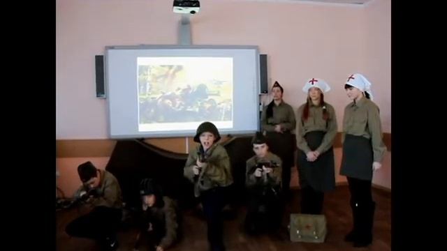 Инсценировка военной песни "Закаты алые" смотреть онлайн