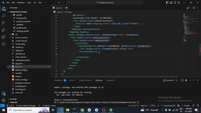 React-Native and Mapbox | Cutomized Marker and Reverse Geocoding смотреть онлайн